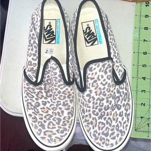 Cheetah Vans slip ons